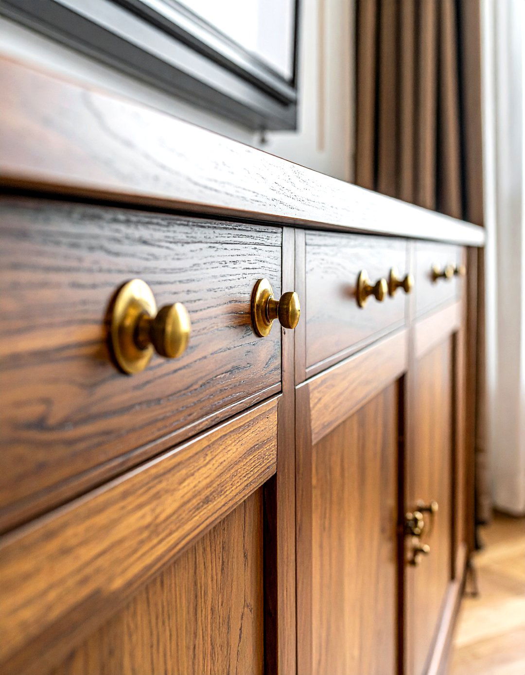 Brass Hardware - 30 traditional entertaining dining ideas