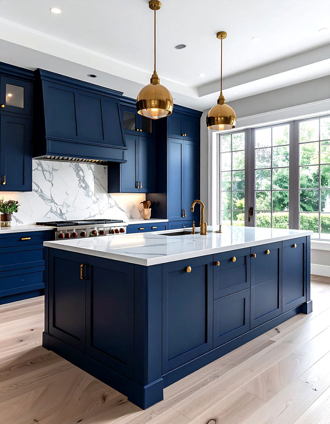 Brass Hardware - 30 Cape Cod kitchen ideas