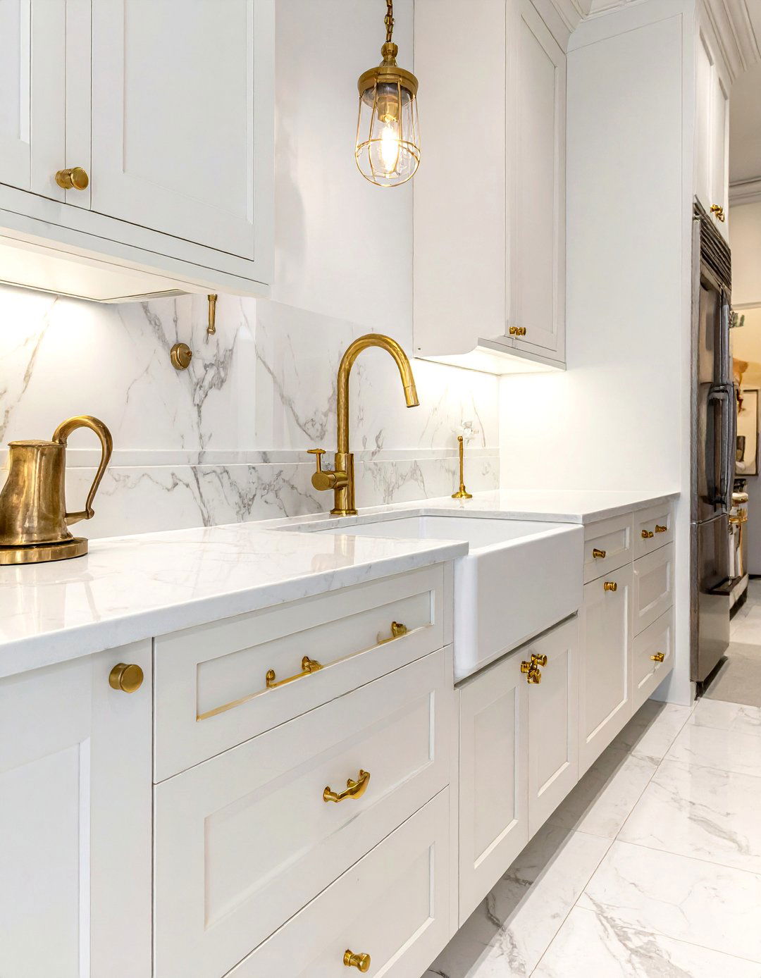 Brass Hardware - 30 editor's choice kitchen ideas