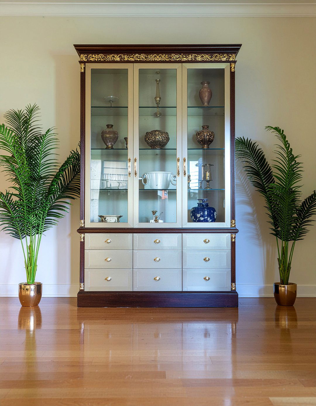 Brass Hardware Cabinet - 30 living room Colonial furniture ideas