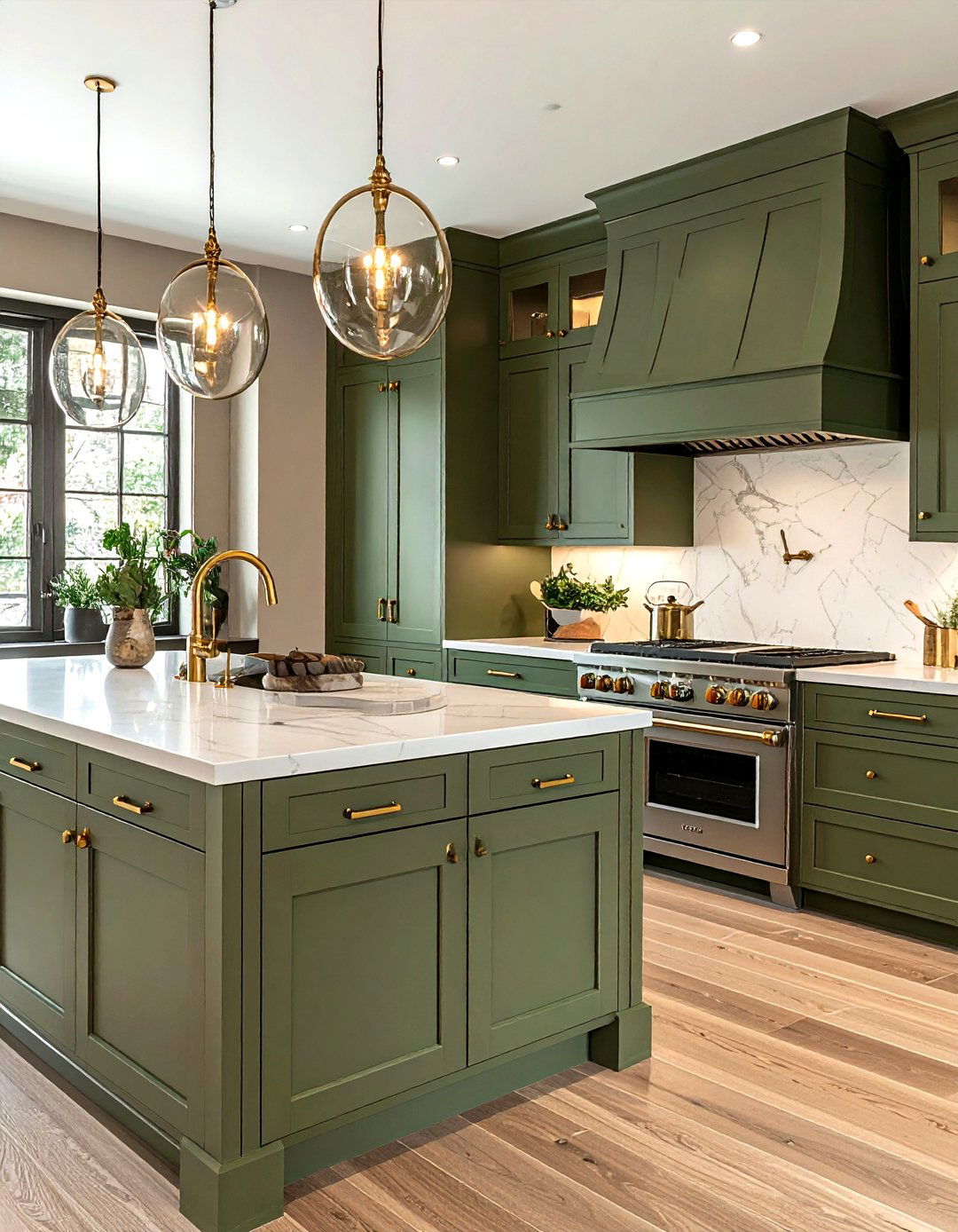 Brass Hardware Kitchen - 30 brownstone kitchen ideas