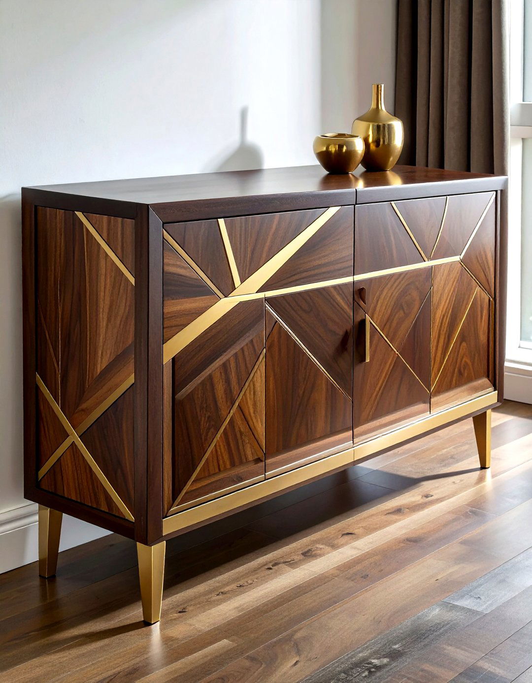 Brass Inlay Furniture - 30 brass decor ideas