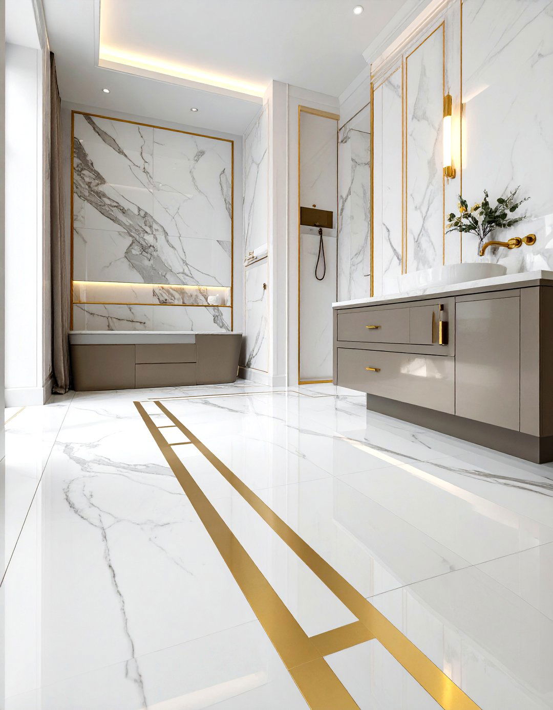 30 Brass Detail Bathroom Ideas for a Spa-Like Sanctuary
