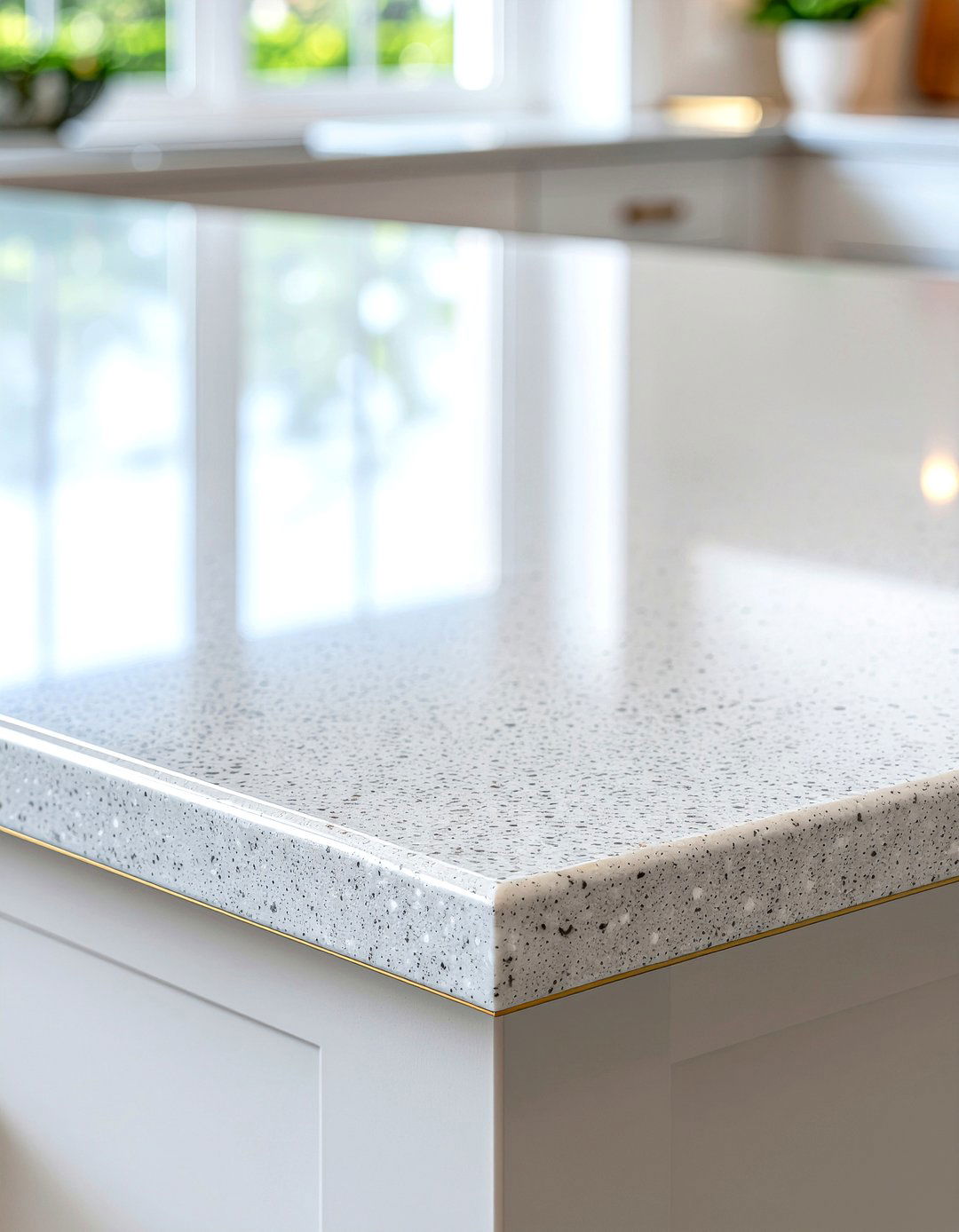 Brass Island Trim - 30 brass accent kitchen ideas