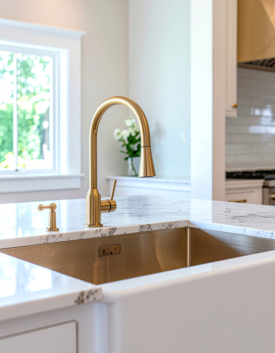 Brass Kitchen Faucet - 30 brass accent kitchen ideas