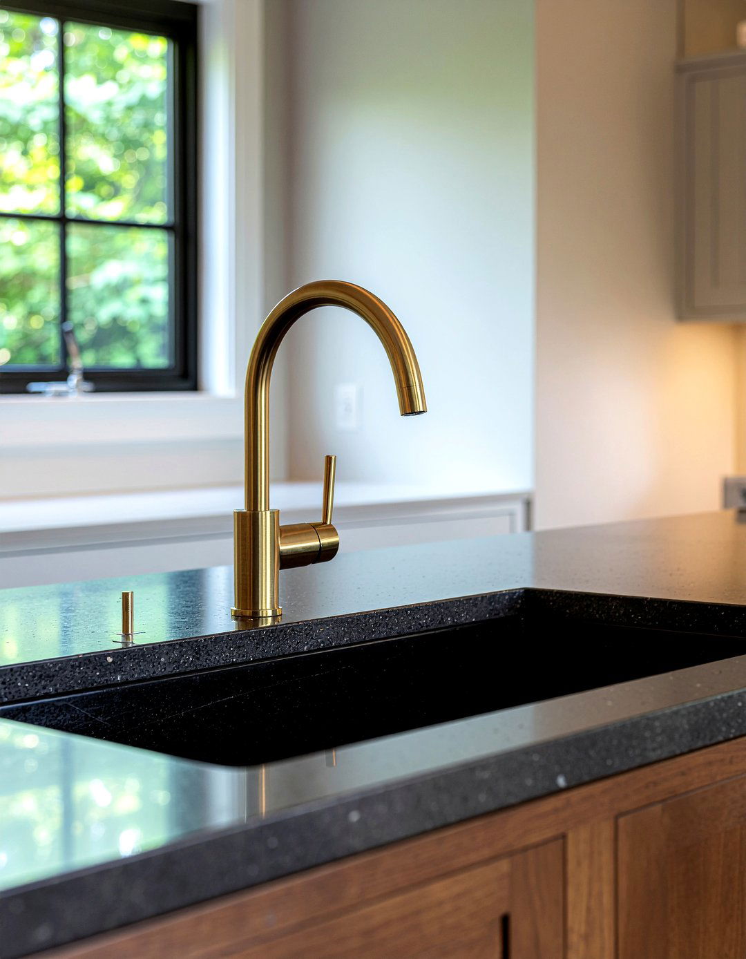 Brass Kitchen Faucet - 30 model home kitchen ideas