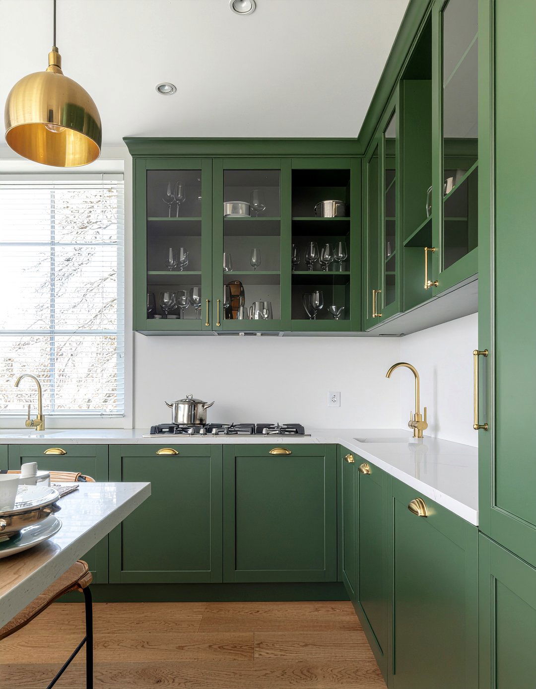 Brass Kitchen Fixtures - 30 ambient lighting kitchen ideas