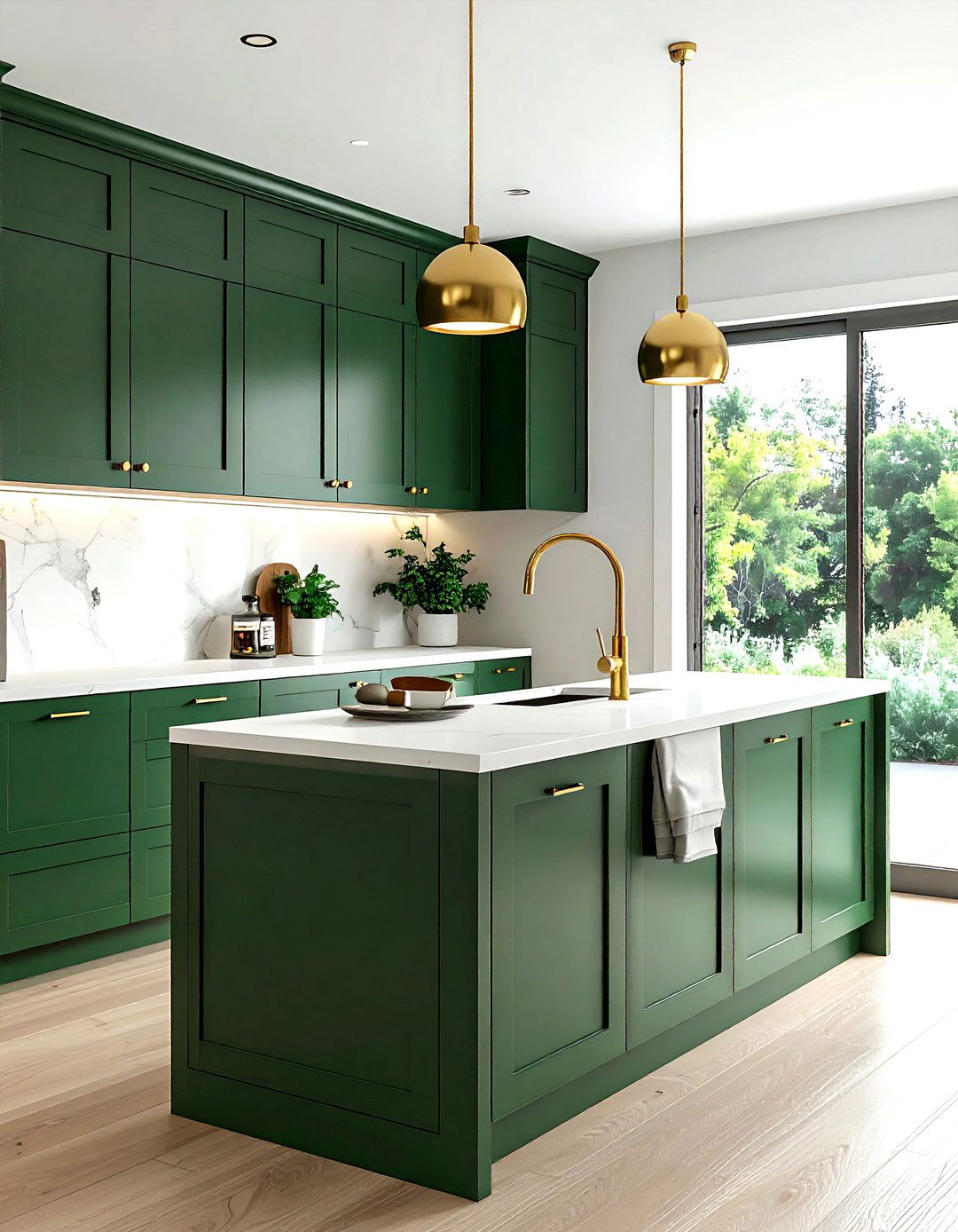 Brass Kitchen Hardware - 30 high-end kitchen ideas