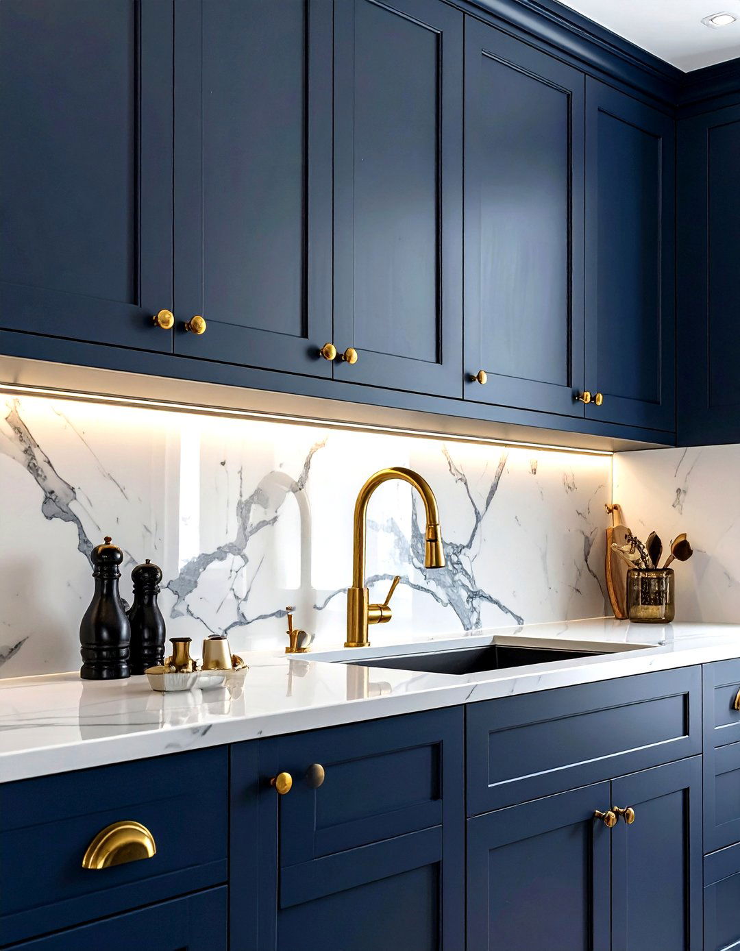 Brass Kitchen Hardware - 30 kitchen design ideas