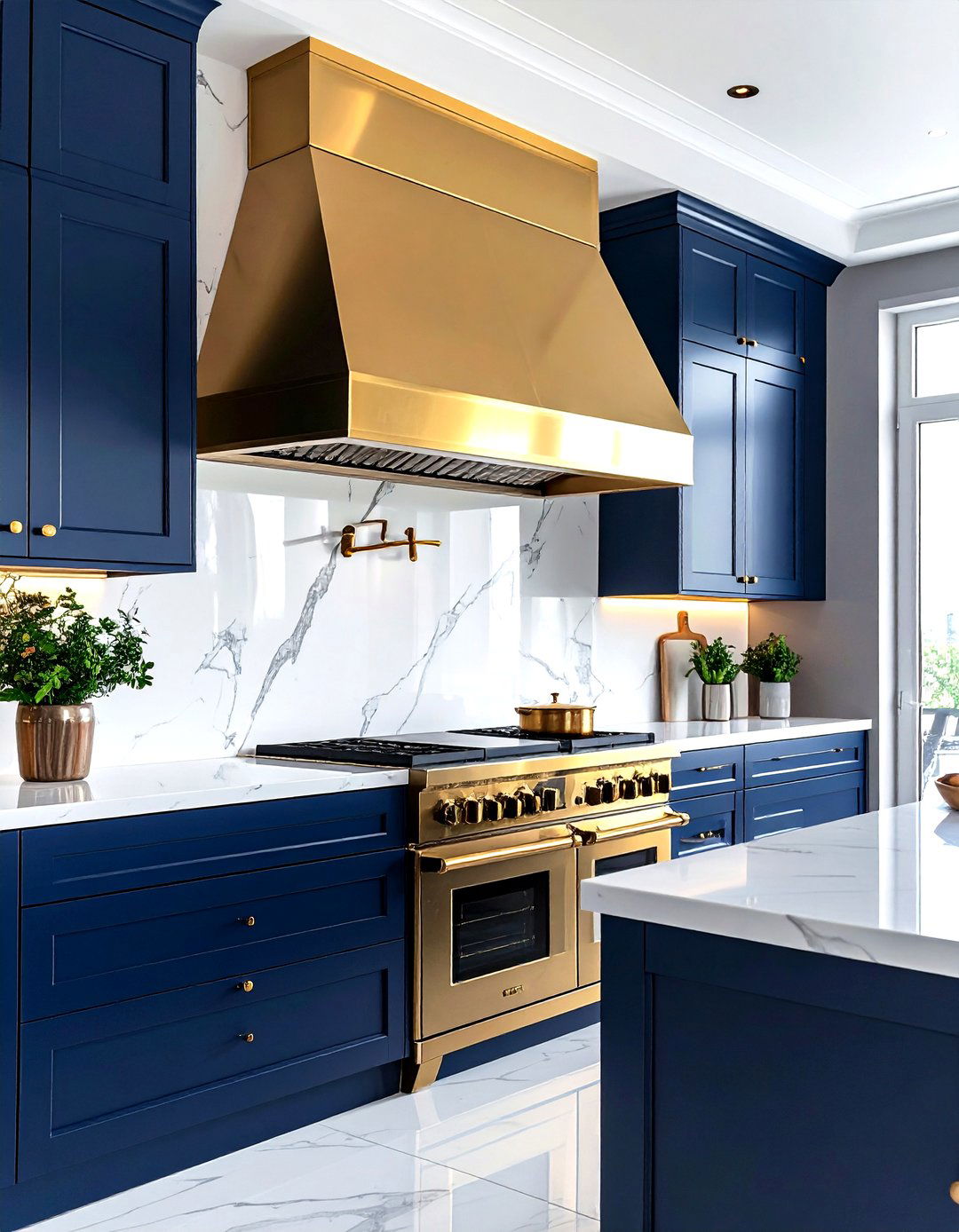 Brass Kitchen Hood - 30 kitchen hood ideas