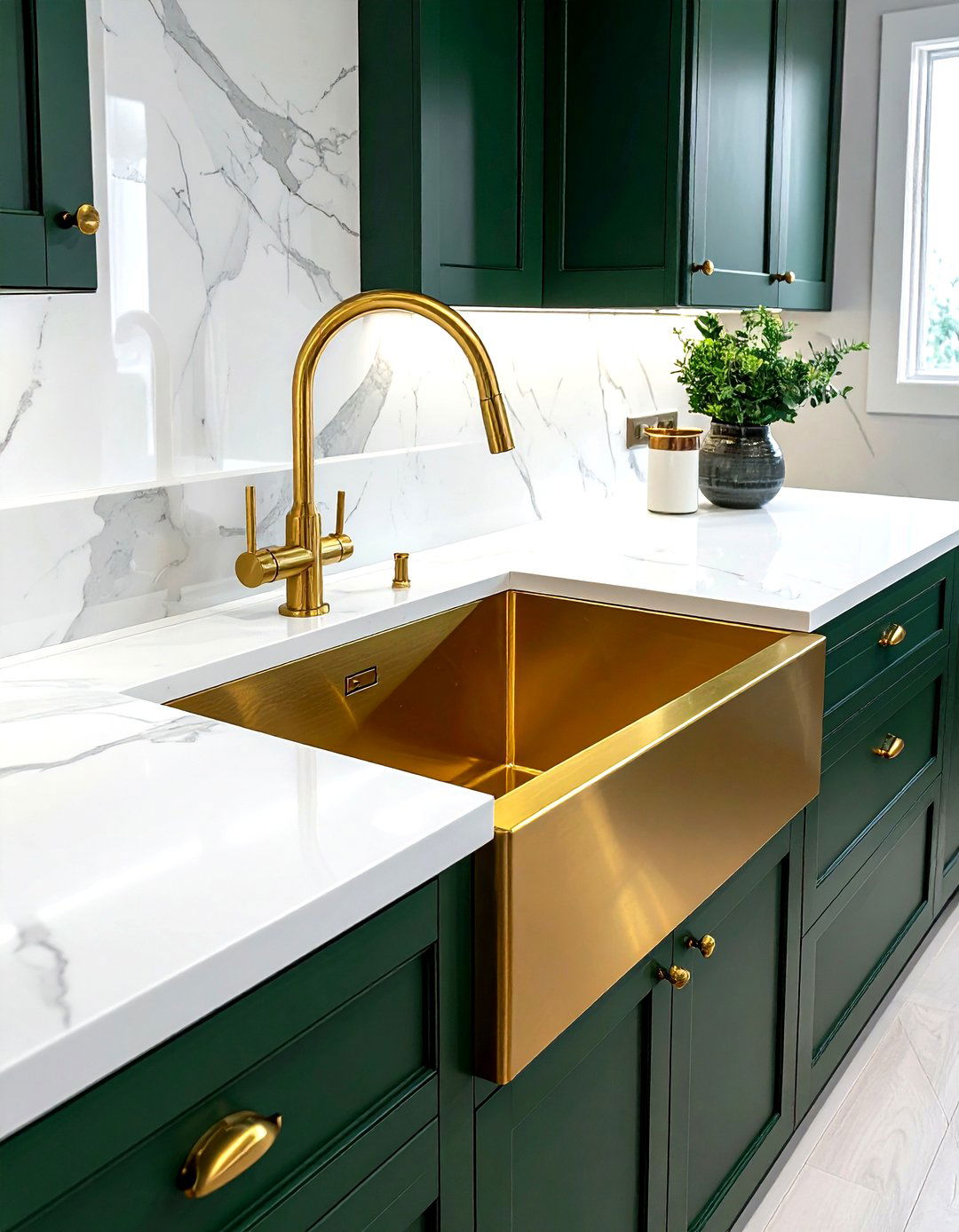 Brass Kitchen Sink - 30 kitchen sink ideas
