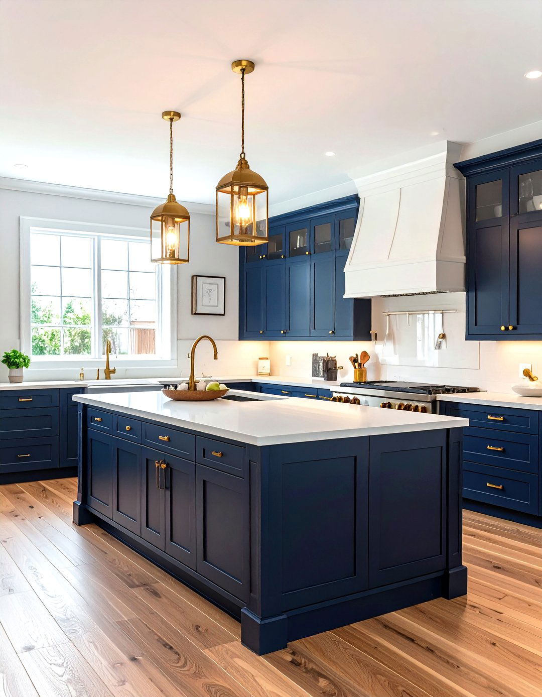 Brass Lantern Light - 30 metal pendant kitchen ideas