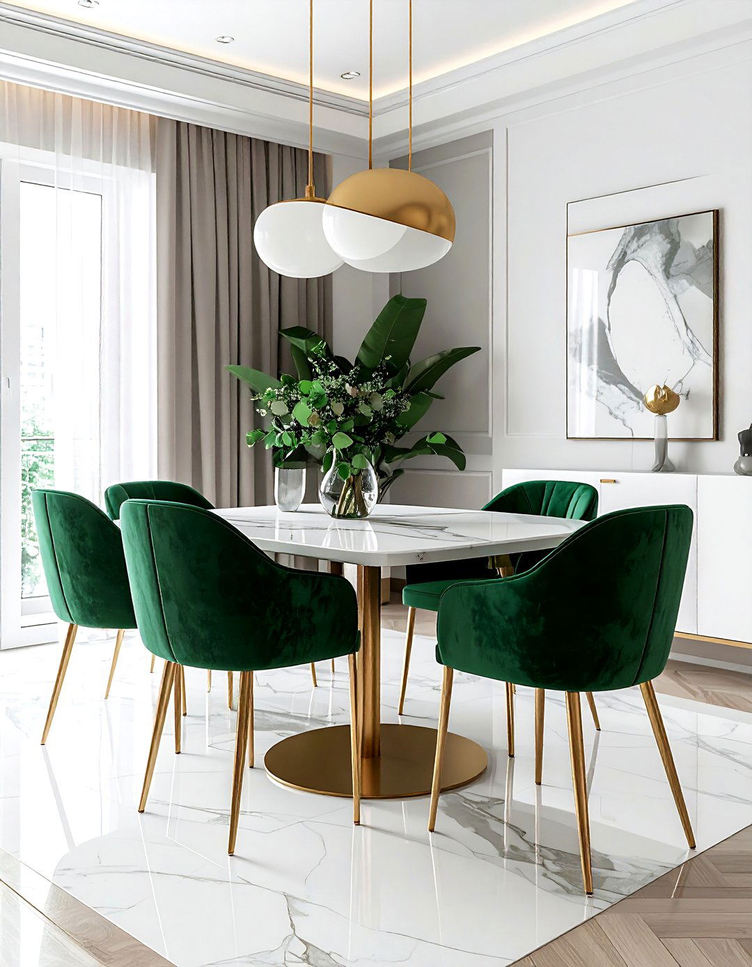 Brass Leg Dining Chair - 30 brass accent dining room ideas