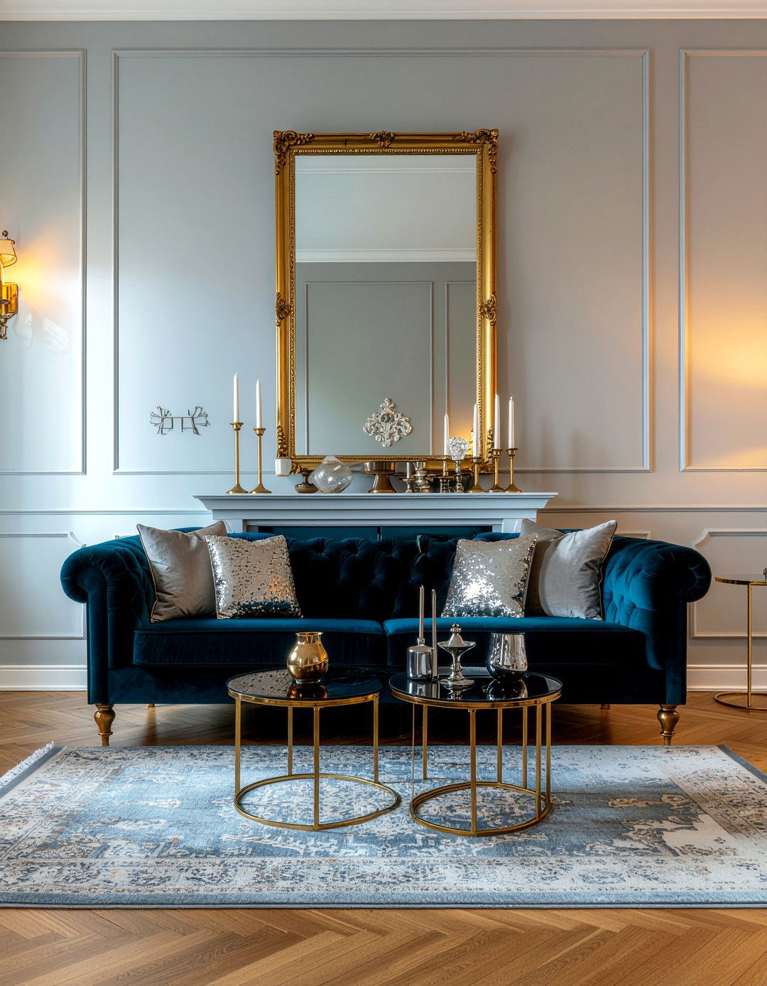 Brass Leg Tuxedo Sofa - 30 living room tuxedo sofa ideas