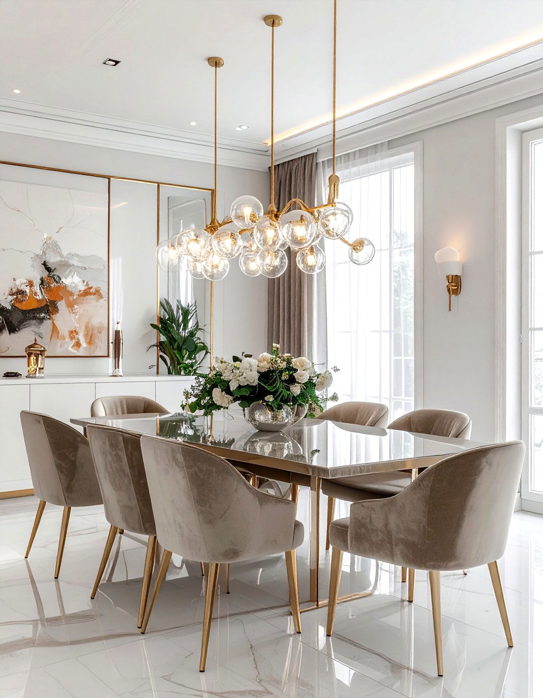 Brass Light Fixture - 30 sophisticated decor ideas
