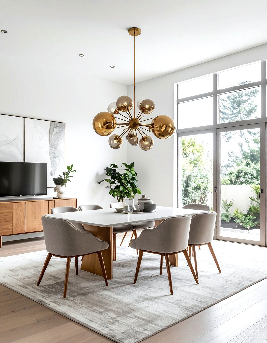 Brass Light Fixture - 30 polished decor ideas