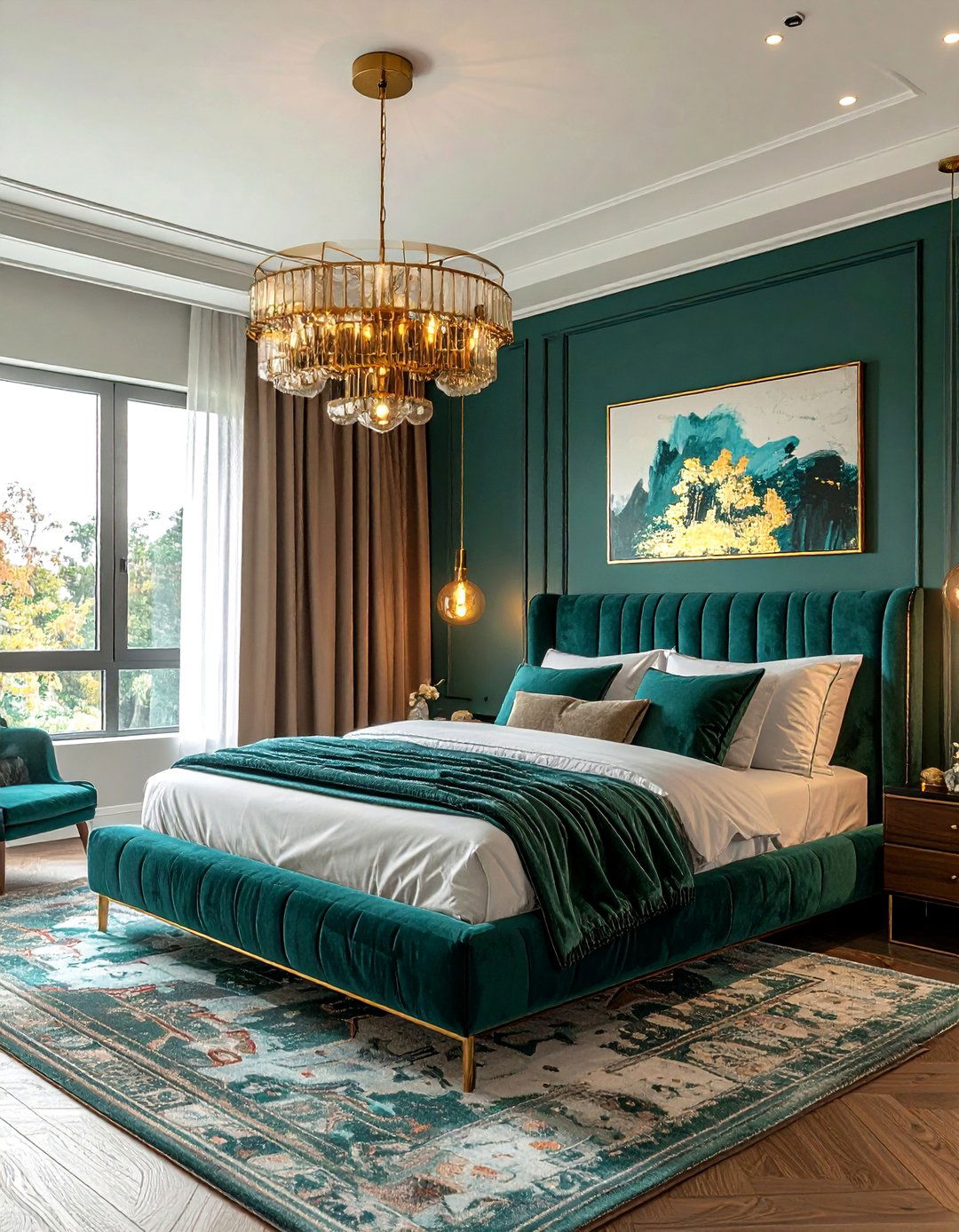 Brass Light Fixtures - 30 old house bedroom ideas