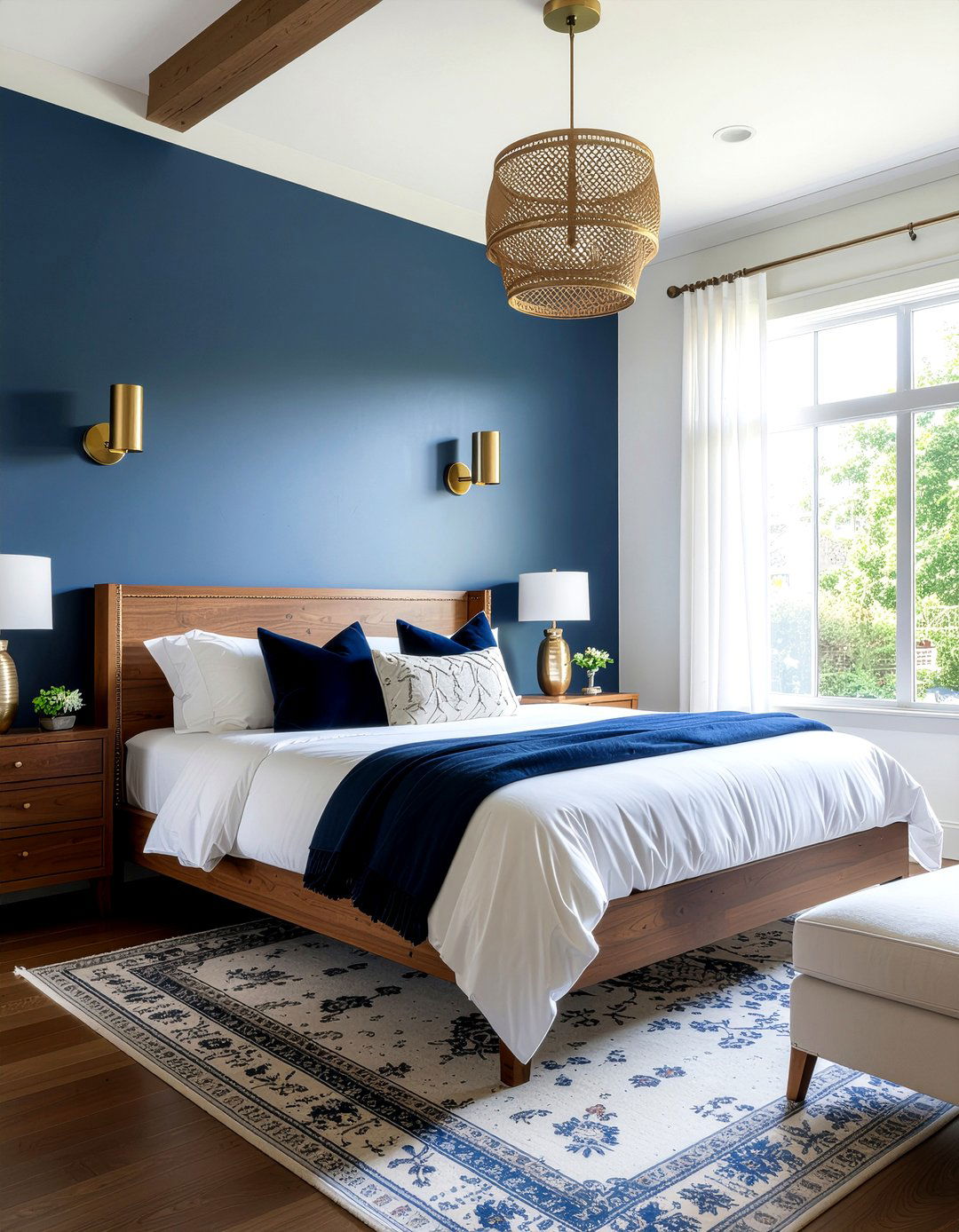 Brass Lighting Bedroom - 30 modern glam bedroom ideas