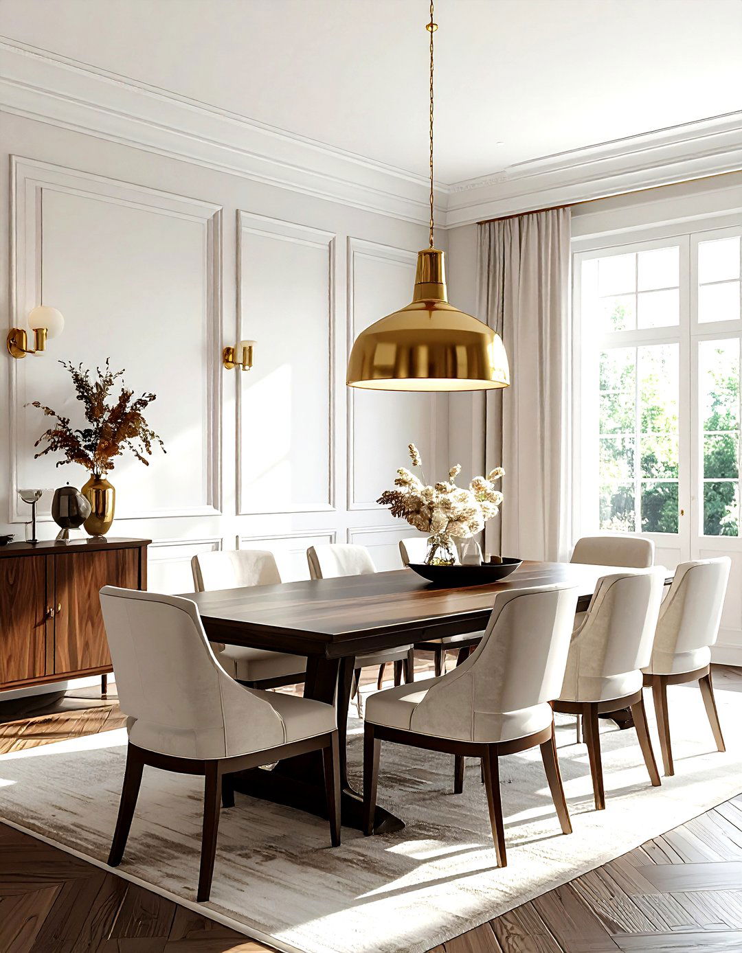Brass Lighting Dining Room - 30 manor dining room ideas