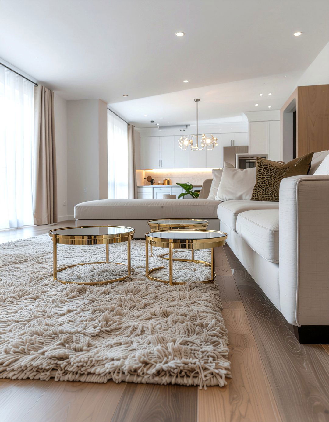 Brass Nesting Tables - 30 living room brass furniture ideas