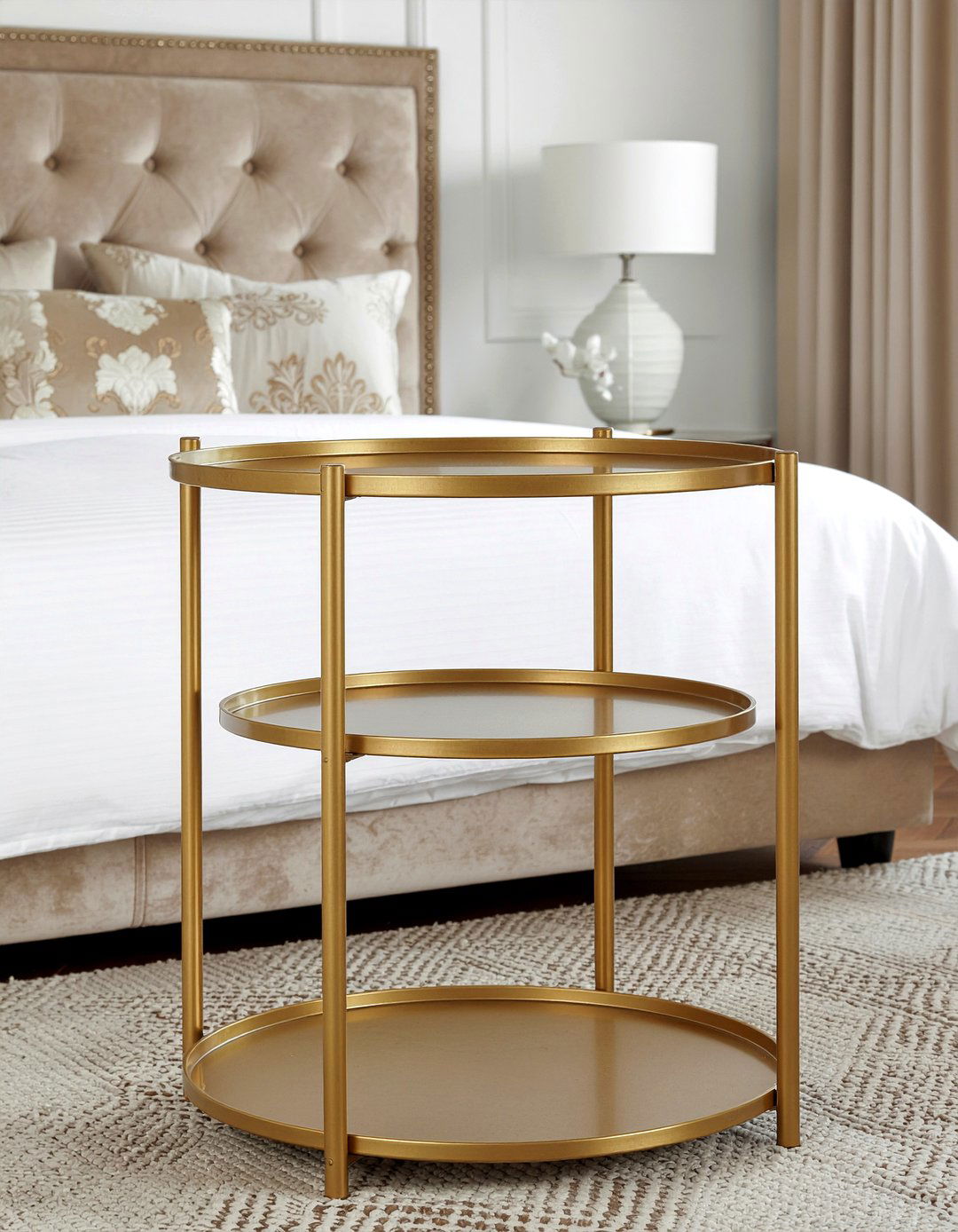 Brass Nesting Tables - 30 bedroom nesting tables