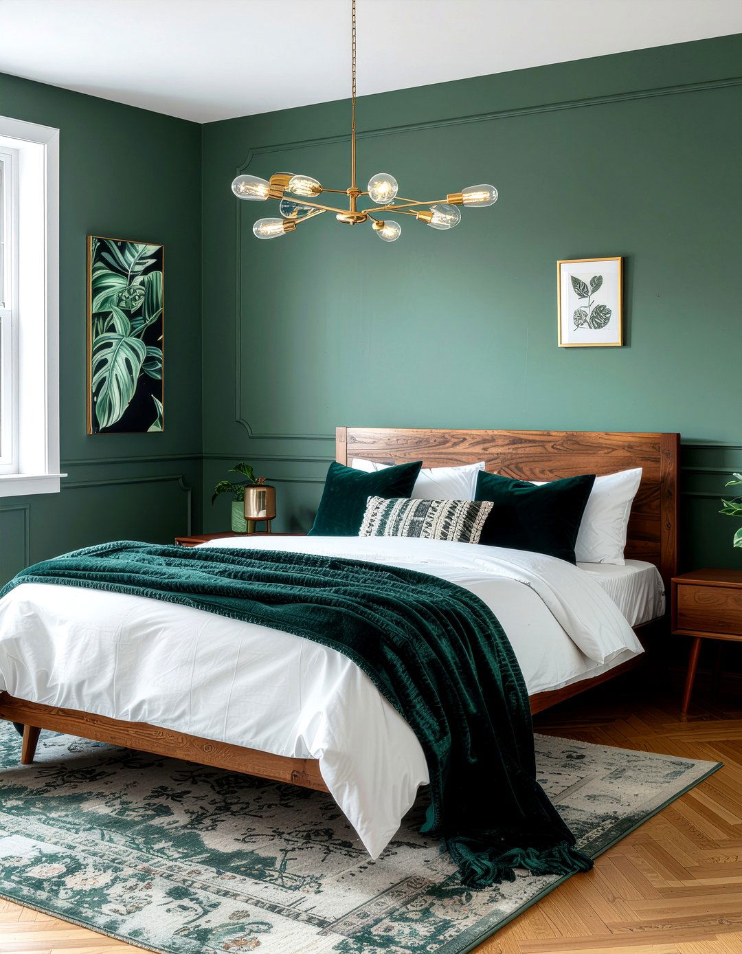 Brass Pendant Lighting - 30 jungle bedroom ideas