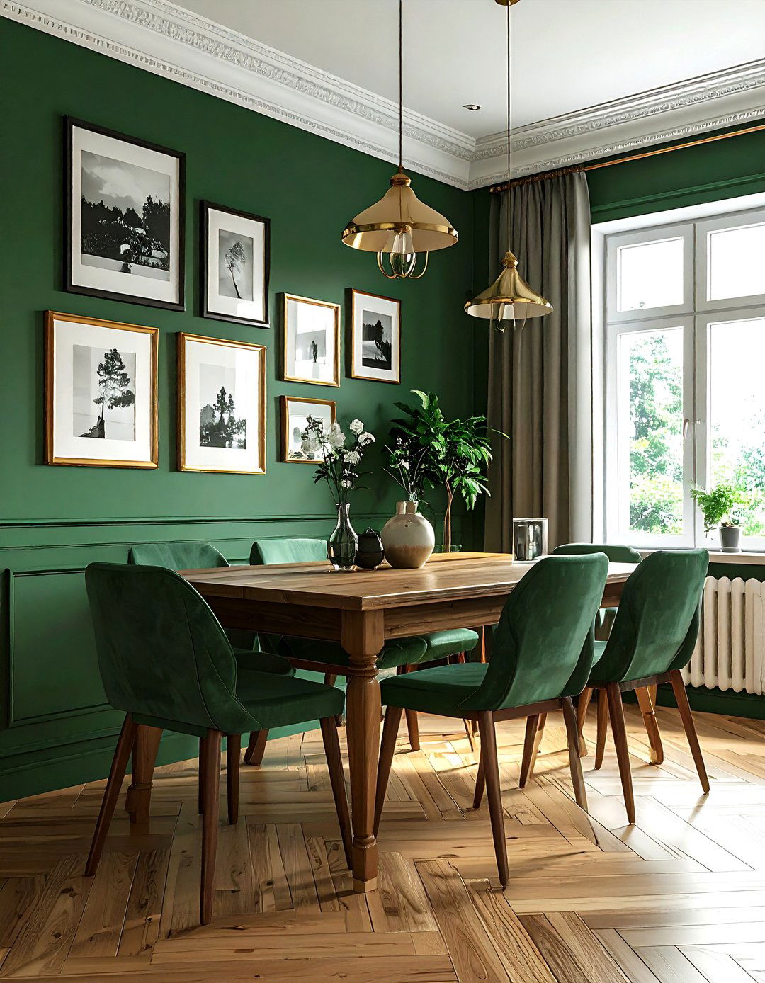 Brass Picture Frame - 30 brass accent dining room ideas