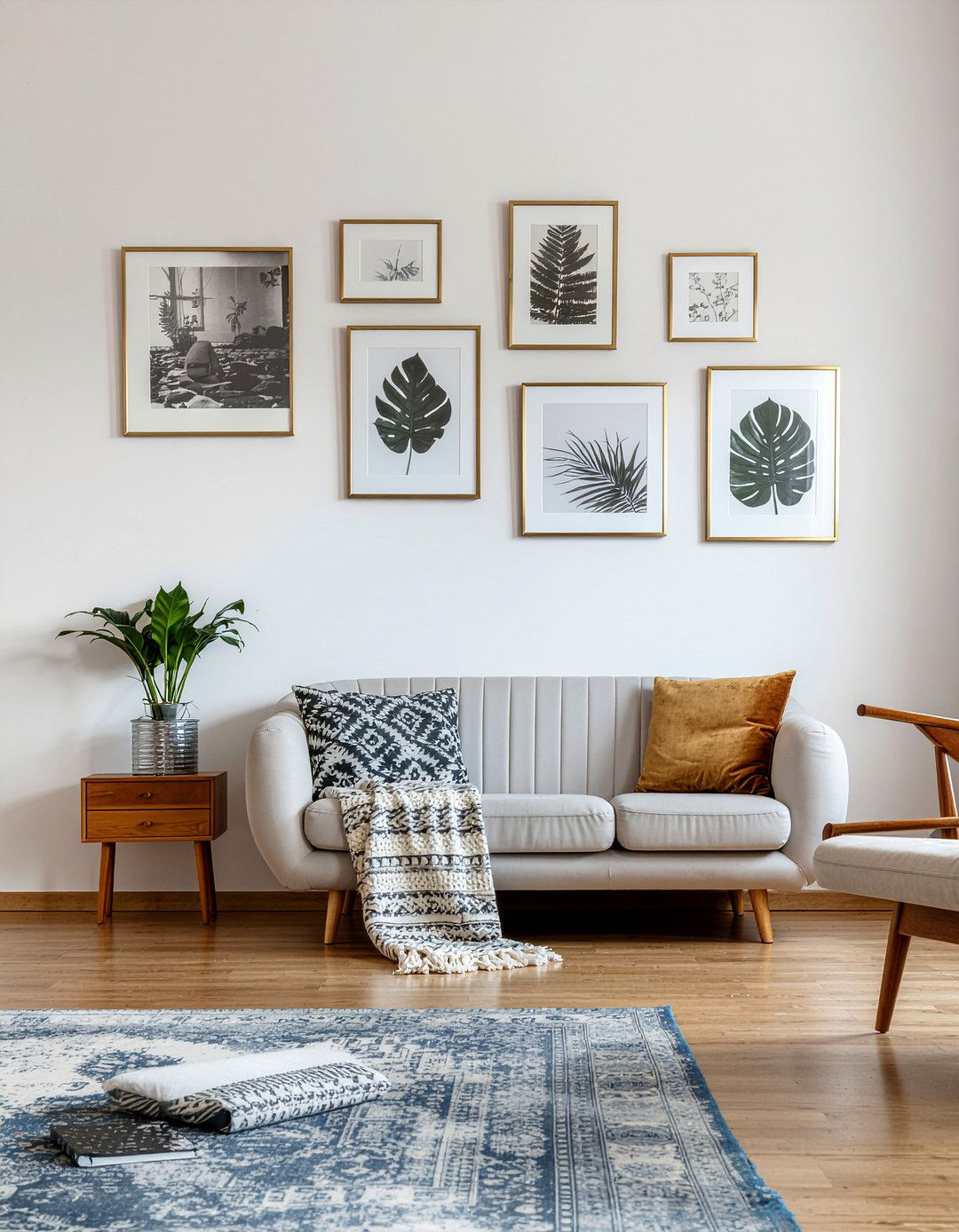 Brass Picture Frames - 30 living room brass furniture ideas