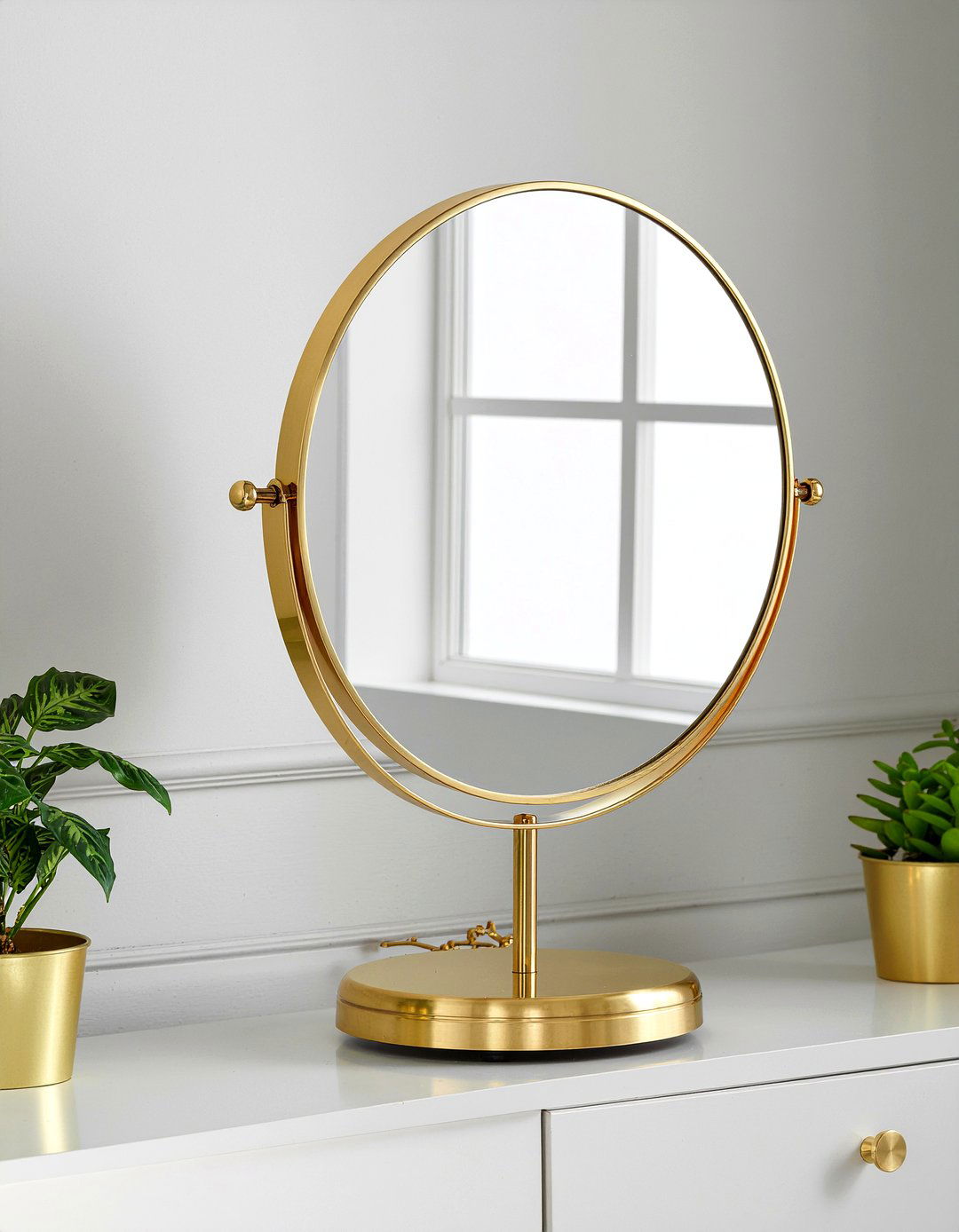 Brass Pivot Mirror - 30 bedroom mirrors