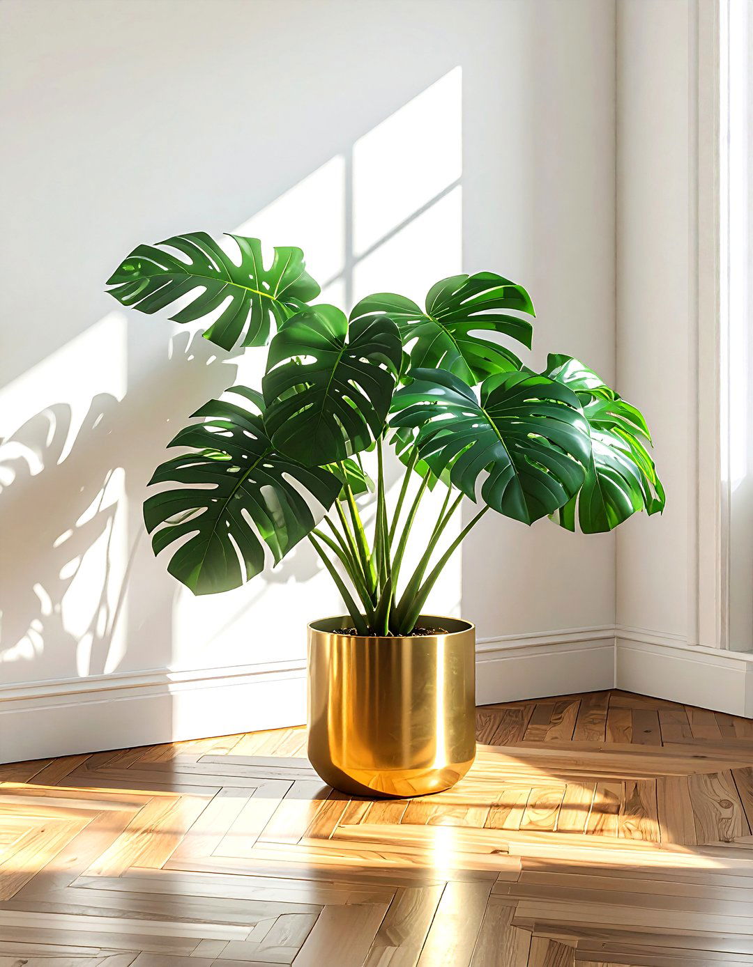 Brass Planter - 30 brass accent ideas