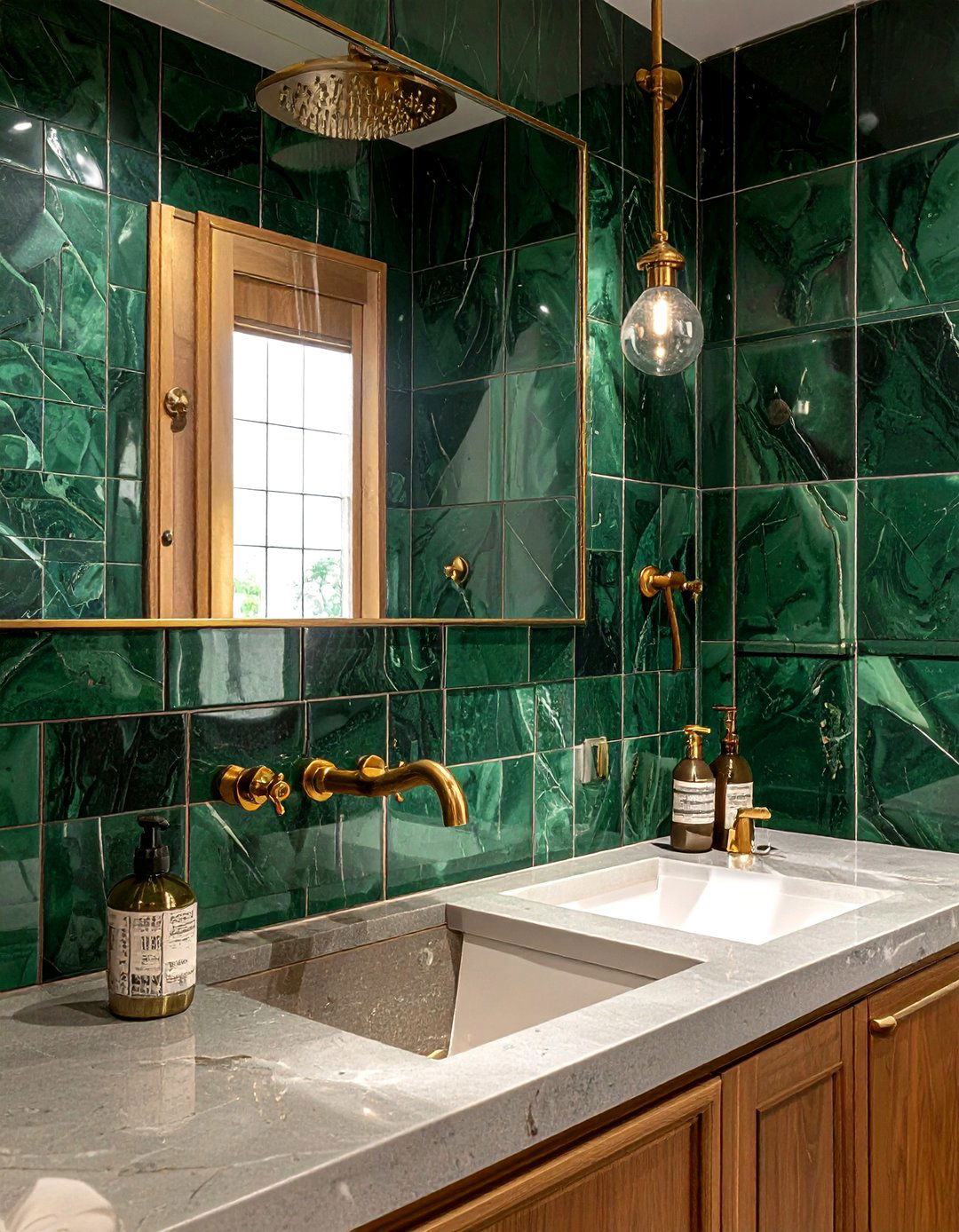 Brass Plumbing Fixtures - 30 eclectic bathroom ideas