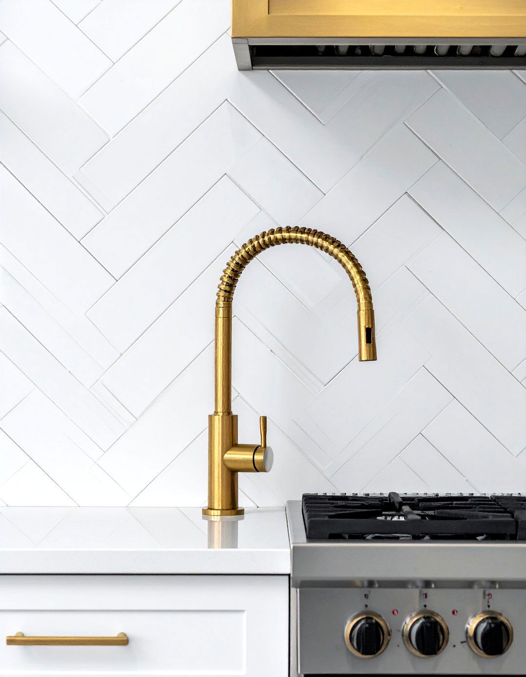 Brass Pot Filler - 30 brass faucet ideas