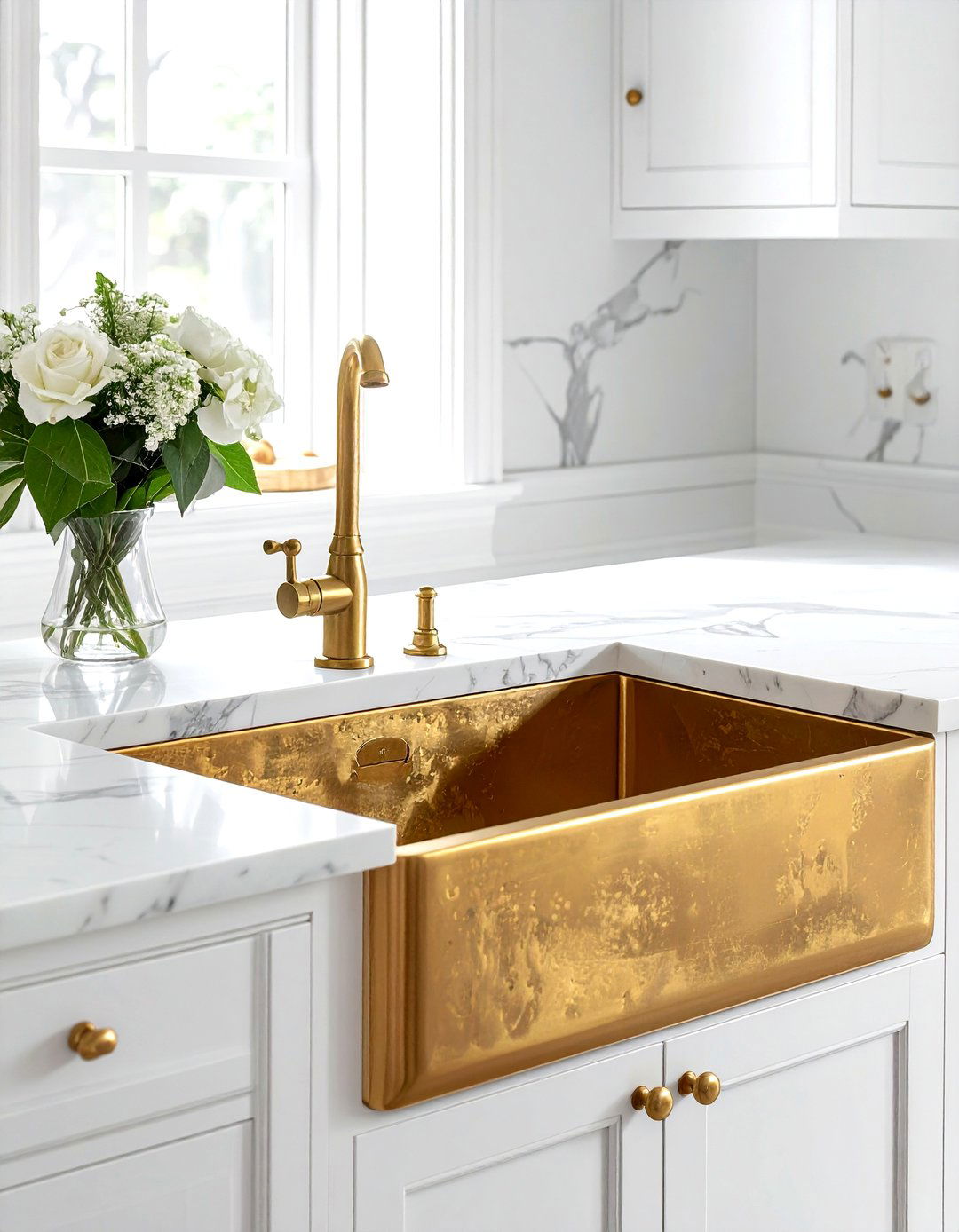 Brass Prep Sink - 30 prep sink kitchen ideas