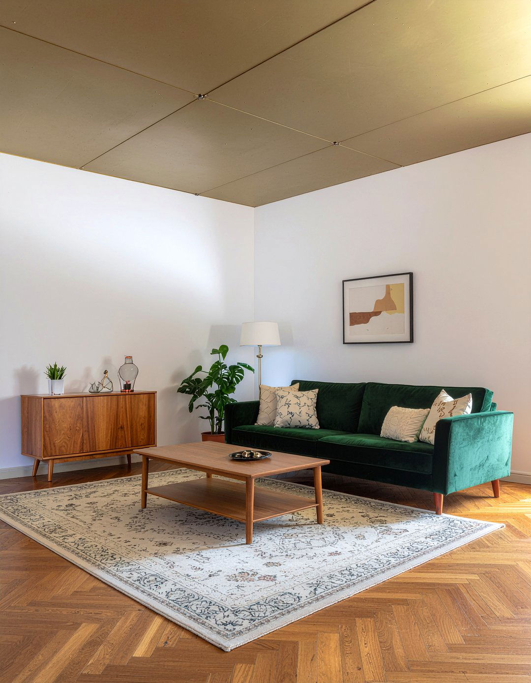 Brass Pressed Metal Ceiling - 30 living room pressed metal ceiling ideas