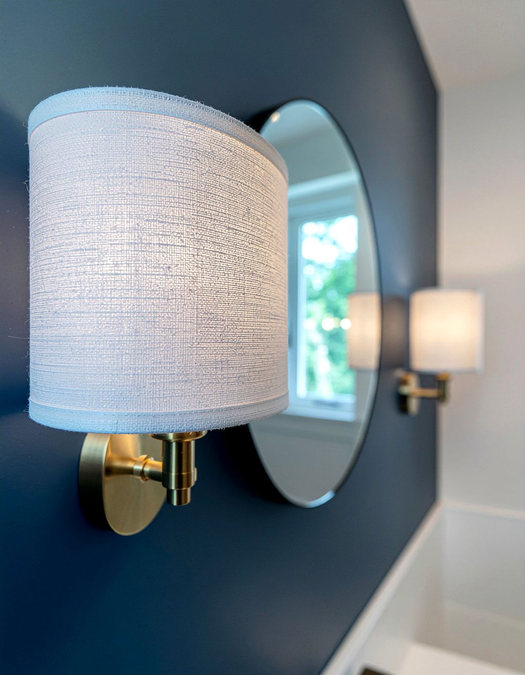 Brass Sconce Lighting - 30 luxury master bathroom ideas