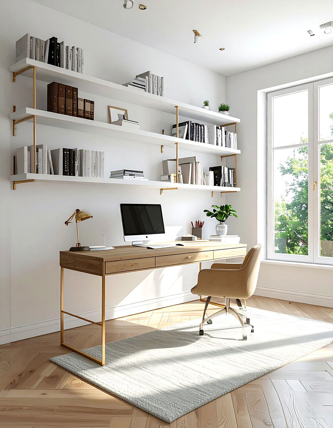 Brass Shelf Brackets - 30 brass accent ideas