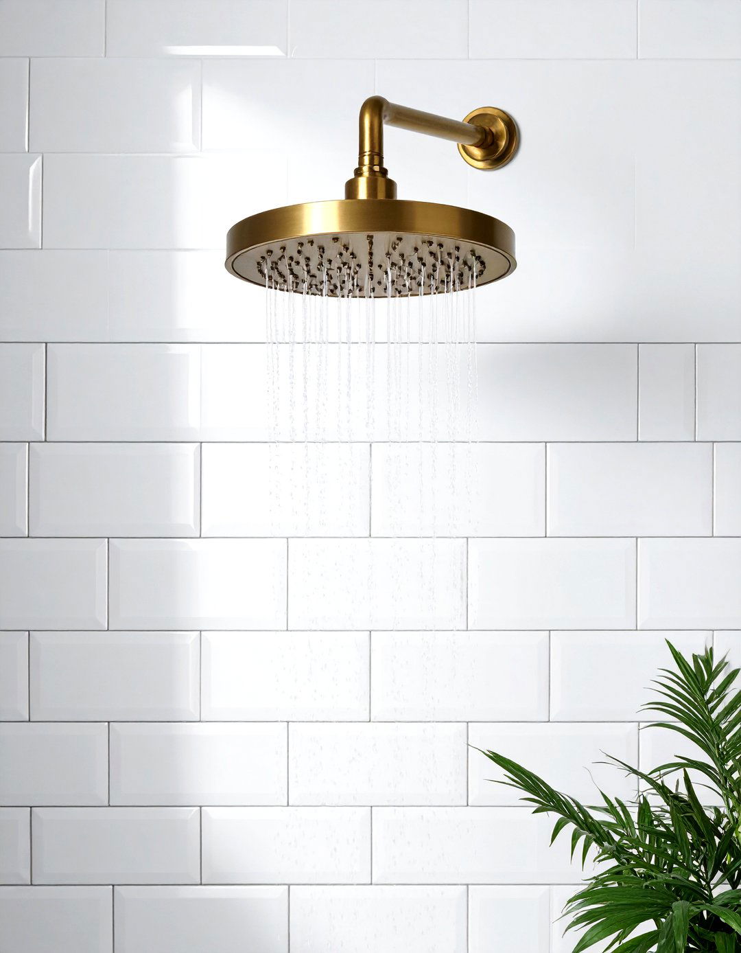 Brass Shower Head - 30 Moroccan bathroom ideas