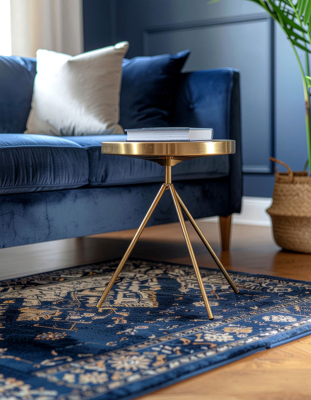 Brass Side Table - 30 living room end table ideas