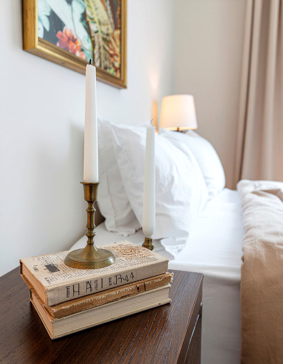 Brass Taper Candle Holder - 30 bedroom candle holders