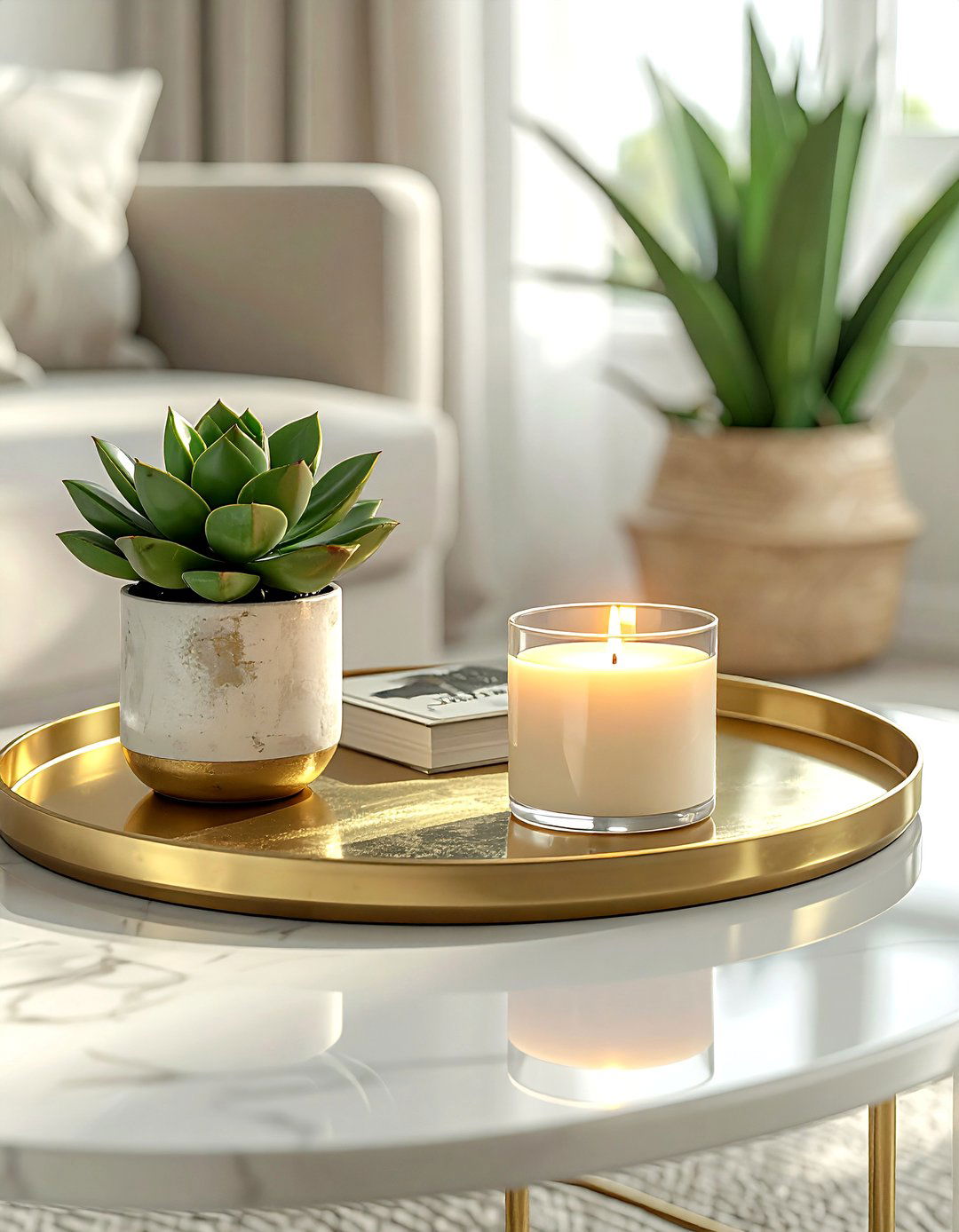 Brass Tray Decor - 30 brass accent ideas