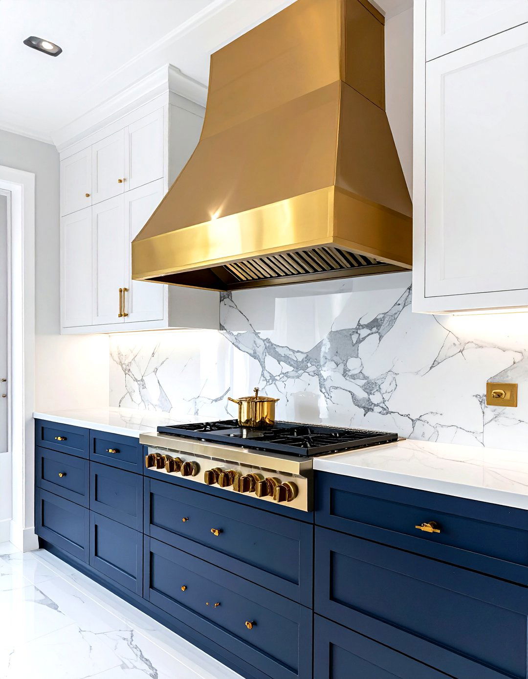 Brass Under Cabinet Hood - 30 under cabinet hood kitchen ideas