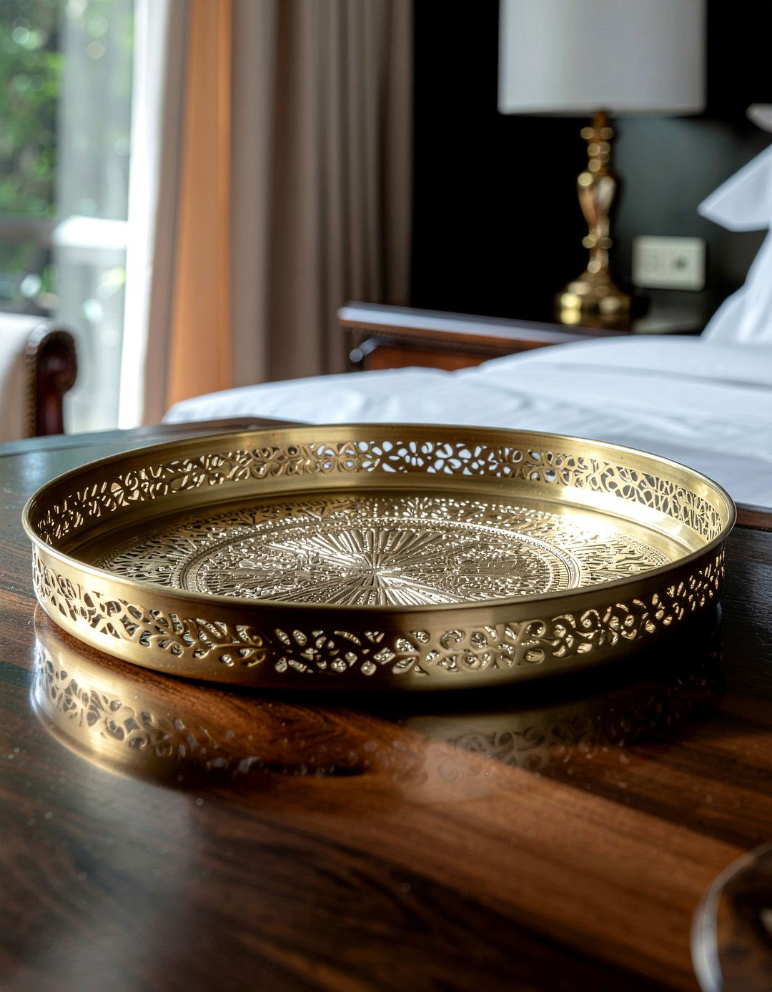 Brass Valet Tray - 30 bedroom catch all trays