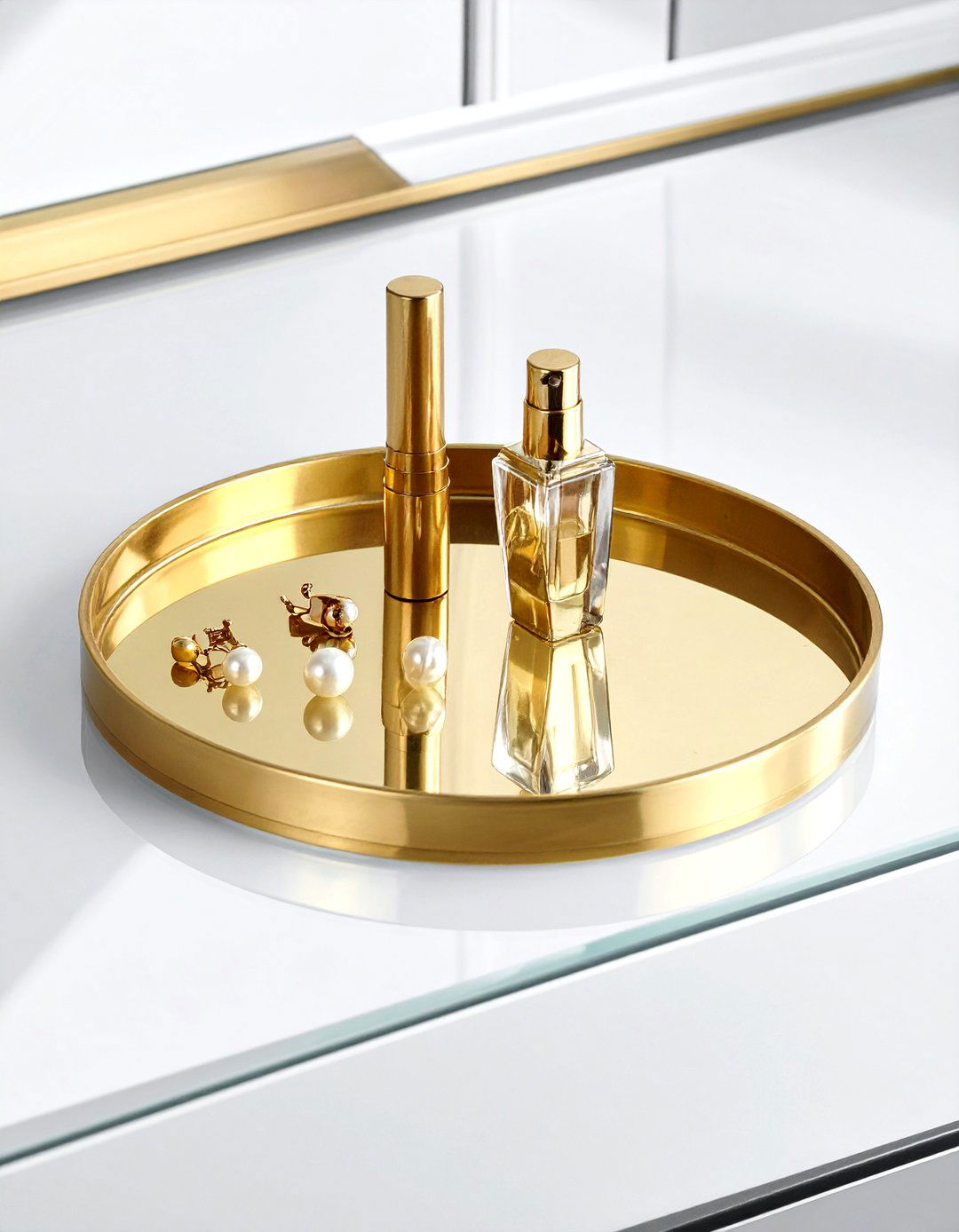 Brass Vanity Tray - 30 catch-all tray ideas