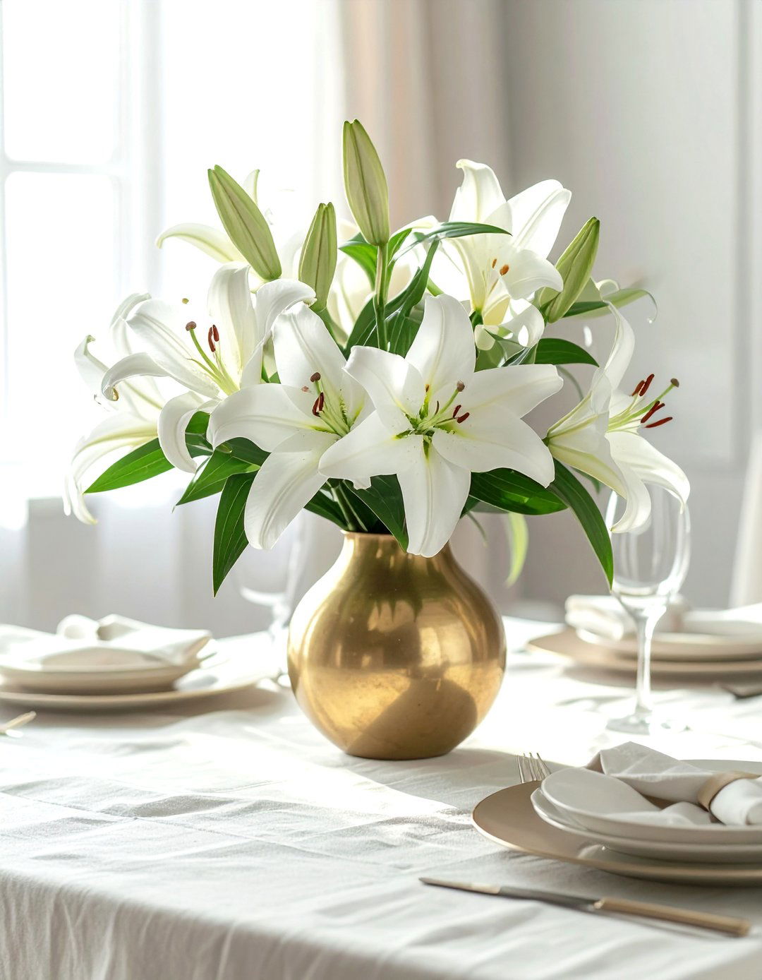 Brass Vase - 30 brass accent ideas