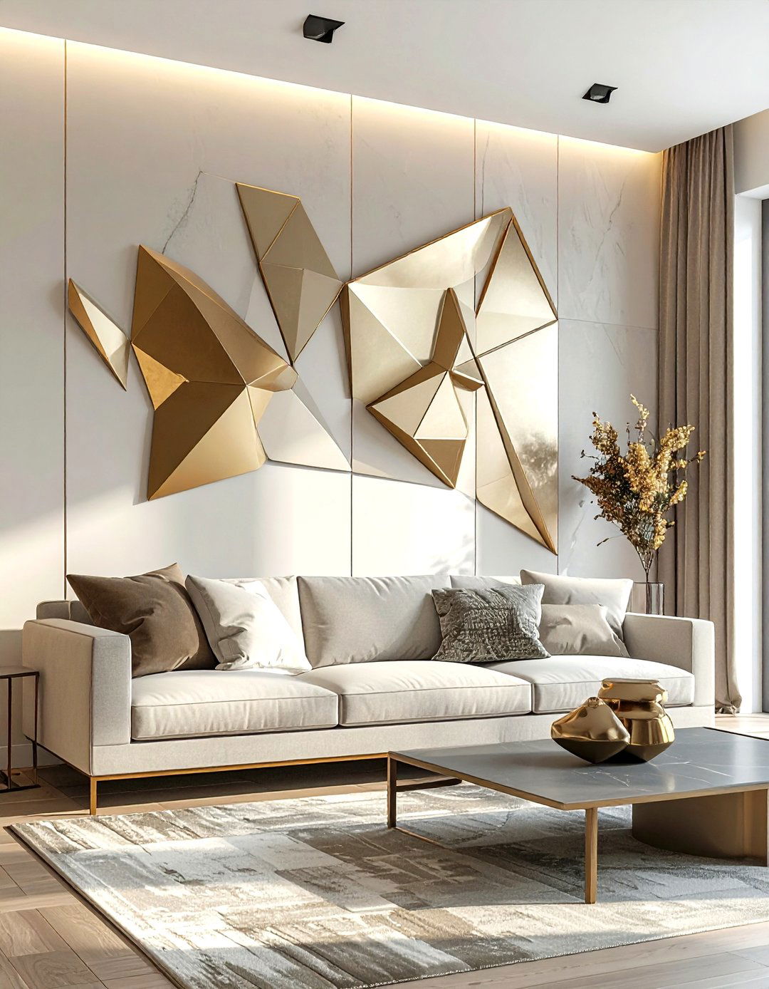 Brass Wall Art - 30 brass accent ideas