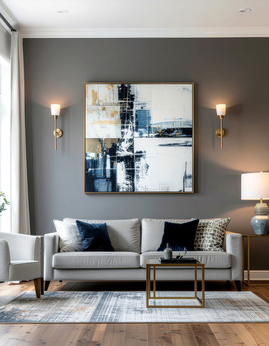 Brass Wall Sconce - 30 living room brass furniture ideas