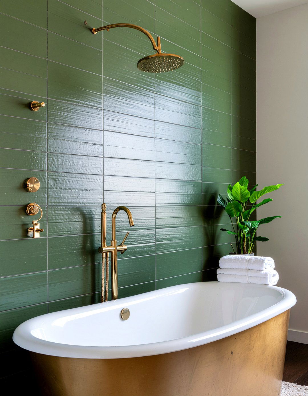 Brass bathroom fixtures - 30 perfect bathroom ideas