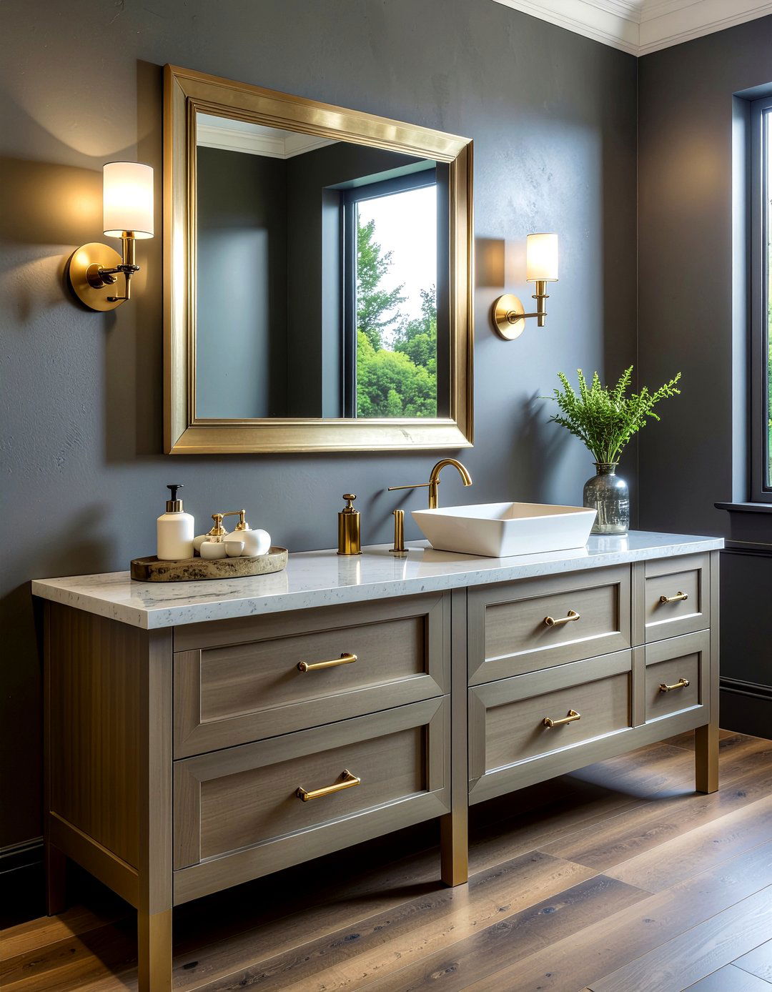 Brass bathroom fixtures - 30 professional bathroom ideas