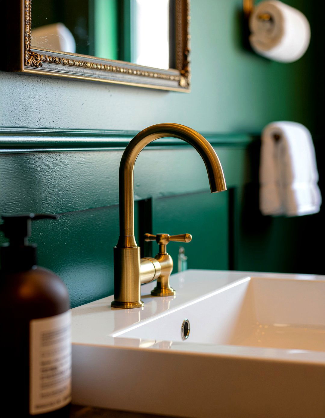 Brass bathroom hardware - 30 bathroom design tips