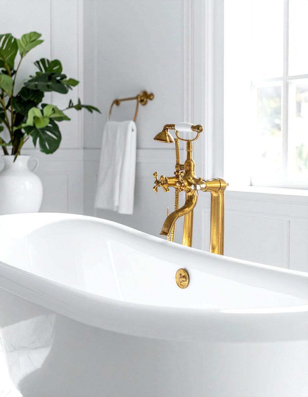 Brass bathtub faucet - 30 bathtub faucet ideas